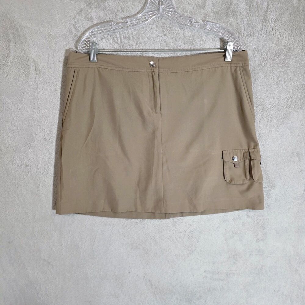 Izod Cool Fx Skorts Light Brown Sz 14